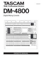Tascam DM-4800 - Owners Manual